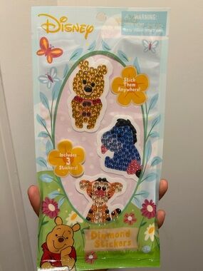 Winnie the Pooh, Eeyore, and Tigger Gem Sticker Set